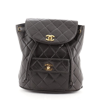 Chanel Vintage CC Pocket Backpack Quilted Lambskin Small
