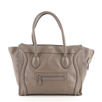 Celine Shoulder Luggage Bag Leather