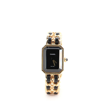 Chanel Premiere Rock Quartz Watch Plated Metal and Leather 20