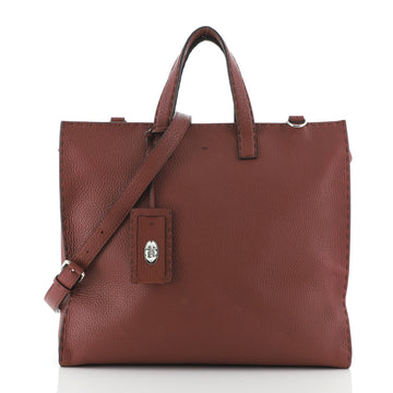 Fendi Selleria Business Convertible Tote Leather Large