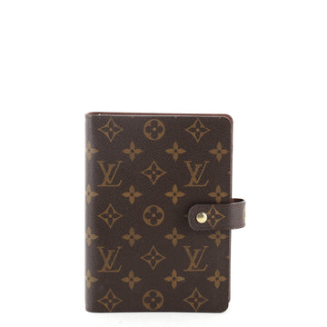 Louis Vuitton Ring Agenda Cover Monogram Canvas MM