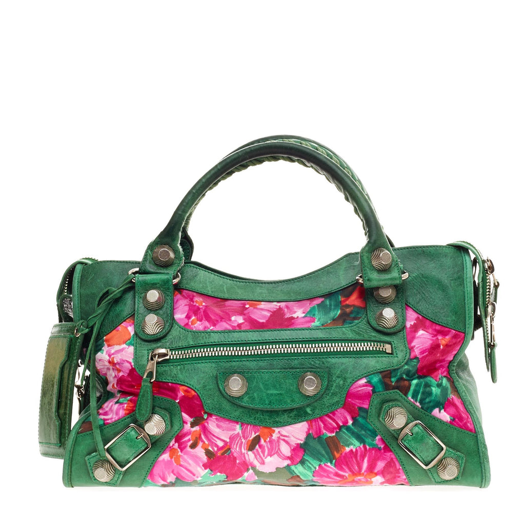 Balenciaga cheap floral bag