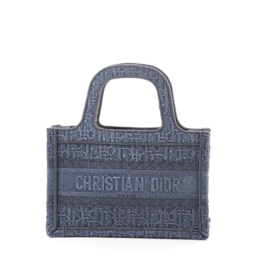 Christian Dior Book Tote Oblique Denim Mini