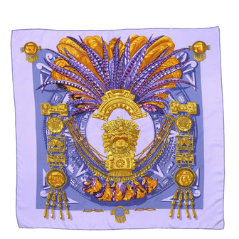 Hermes Aztec Scarf Printed Silk 90