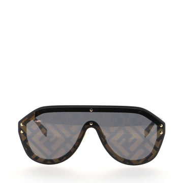 Fendi Fabulous Zucca Shield Sunglasses Metal