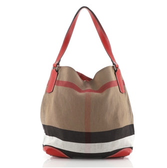 Burberry Maidstone Tote House Check Canvas Medium