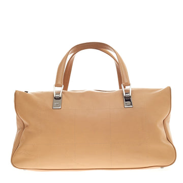 Chanel Square Stitch Boston Leather