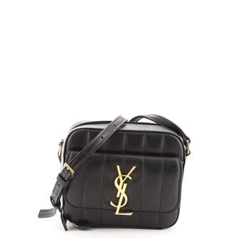 Saint Laurent Vicky Camera Bag Vertical Quilted Leather Toy