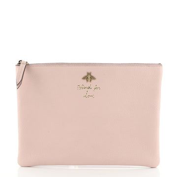 Gucci Animalier Pouch Leather