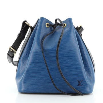 Louis Vuitton Bicolor Petit Noe Handbag Epi Leather
