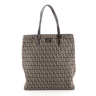 Fendi Vintage Shopping Tote Zucchino Canvas Tall