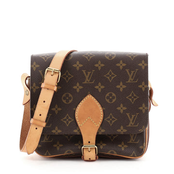 Louis Vuitton Cartouchiere Handbag Monogram Canvas MM