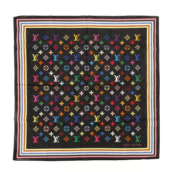 Louis Vuitton Multicolor Print Silk Square Scarf