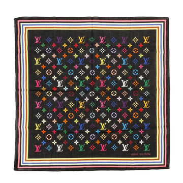 Louis Vuitton Monogram Multicolor Square Scarf Printed Silk