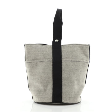 Hermes Saxo Handbag Toile MM