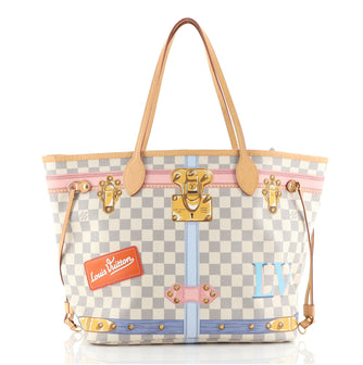 Louis Vuitton Neverfull NM Tote Limited Edition Damier Summer Trunks MM