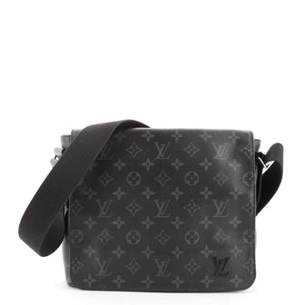 Louis Vuitton District Messenger Bag Monogram Eclipse Canvas PM