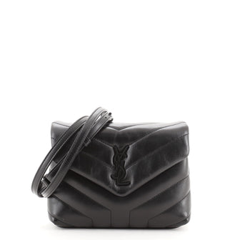 Saint Laurent LouLou Shoulder Bag Matelasse Chevron Leather Toy