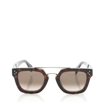 Celine Bridge Square Sunglasses Acetate