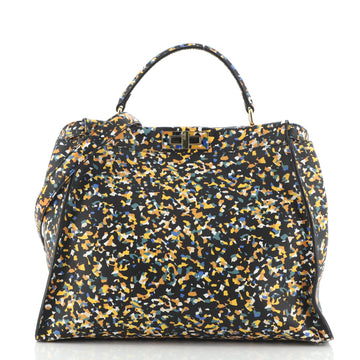 Fendi Peekaboo Bag Printed Leather Large