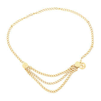 Chanel Vintage Multi-Chain Medallion Belt Metal