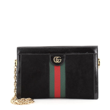 Gucci Ophidia Chain Shoulder Bag Suede Small