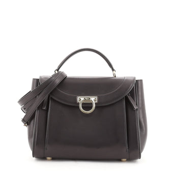 Salvatore Ferragamo Sofia Rainbow Saddle Bag Leather Small