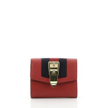 Gucci Sylvie Compact Wallet Leather