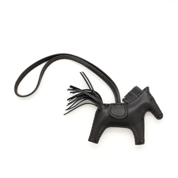 Hermes So Black GriGri Rodeo Bag Charm Leather PM