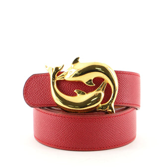 Hermes Dolphin Belt Leather Medium
