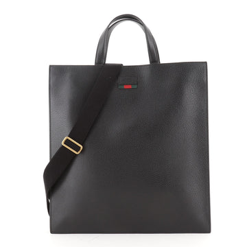 Gucci Convertible Soft Web Open Tote Leather Tall