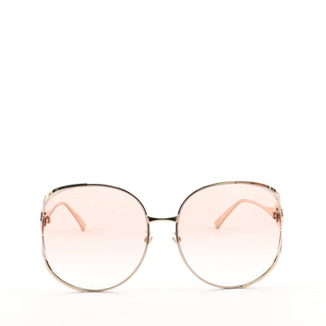 Gucci Interlocking G Stripe Oversized Sunglasses Metal