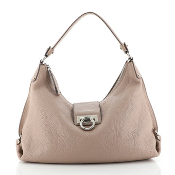 Salvatore Ferragamo Fanisa Hobo Leather Medium