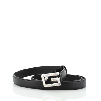 Gucci Madelyn Belt Leather with Crystal Buckle Thin