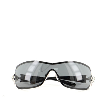 Chanel Camellia Shield Sunglasses Acetate with Crystal