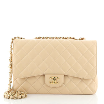 Chanel Classic Single Flap Bag Quilted Caviar Jumbo