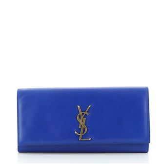 Saint Laurent Classic Monogram Clutch Leather Long