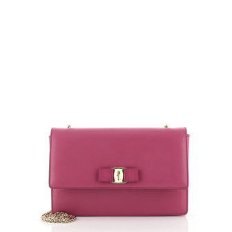 Salvatore Ferragamo Ginny Crossbody Bag Saffiano Leather Medium
