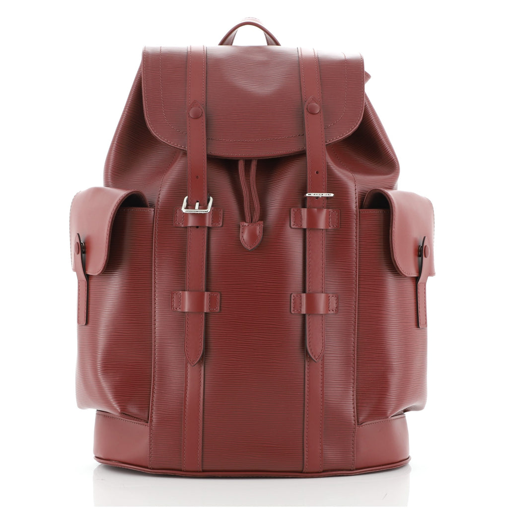 Louis Vuitton Backpack Christopher Epi PM Rouge Pomodoro in