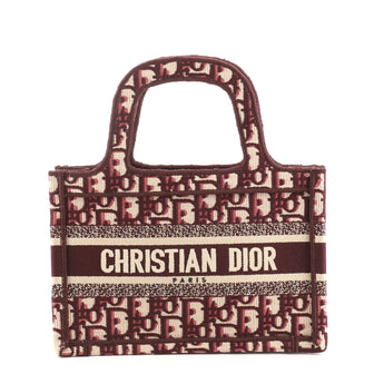 Christian Dior Book Tote Oblique Canvas Mini