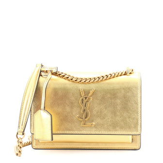 Saint Laurent Sunset Shoulder Bag Leather Small