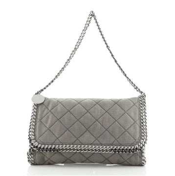 Stella McCartney Falabella Flap Bag Quilted Shaggy Deer