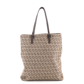 Fendi Vintage Shopping Tote Zucchino Canvas Tall