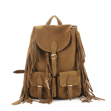 Saint Laurent Festival Backpack Fringe Suede Medium