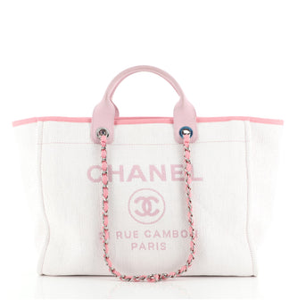 Chanel Deauville Tote Raffia Medium