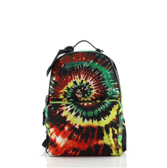 Valentino Rockstud Backpack Tie Dye Printed Nylon Medium