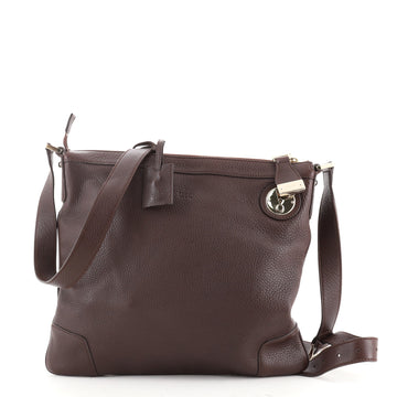 Gucci Vintage Zip Lock Messenger Leather Large
