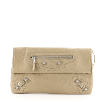 Balenciaga Giant Studs Envelope Clutch Leather