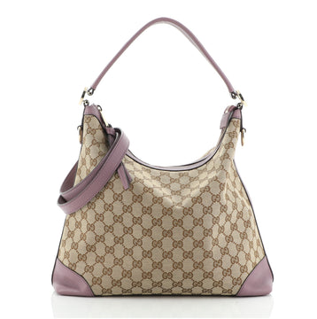 Gucci Miss GG Hobo GG Canvas with Leather Small