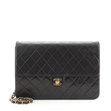 Chanel Vintage Clutch with Chain Quilted Leather Medium